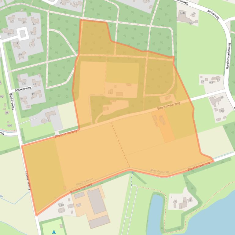 Kaart van postcodegebied 3781ML.