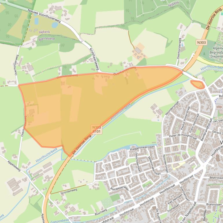 Kaart van postcodegebied 3781NC.