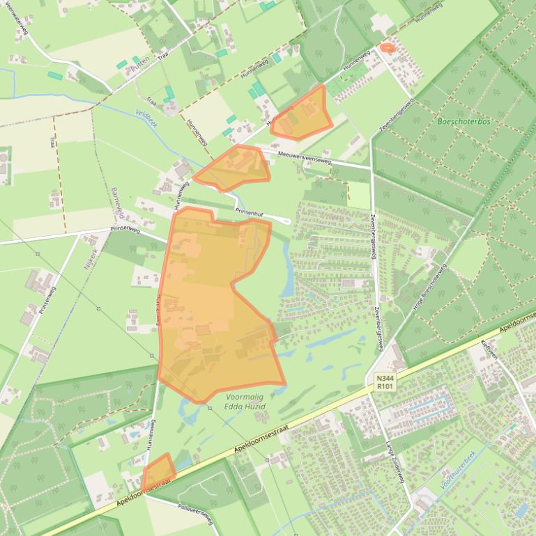 Kaart van postcodegebied 3781NN.
