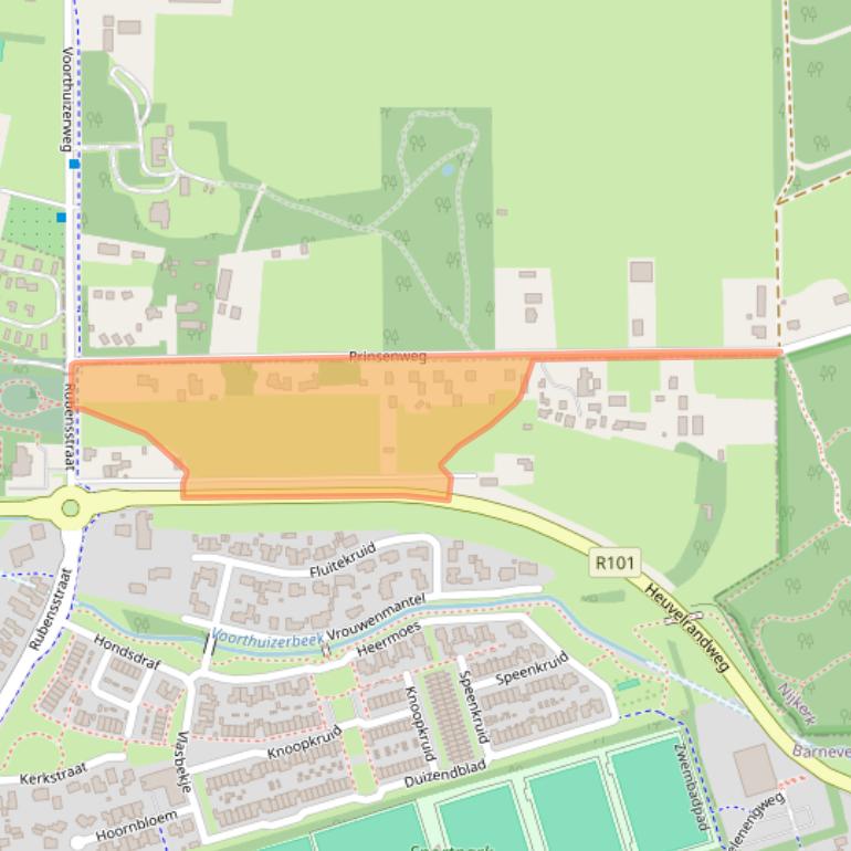 Kaart van postcodegebied 3781NP.