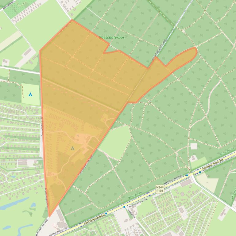 Kaart van postcodegebied 3781NW.