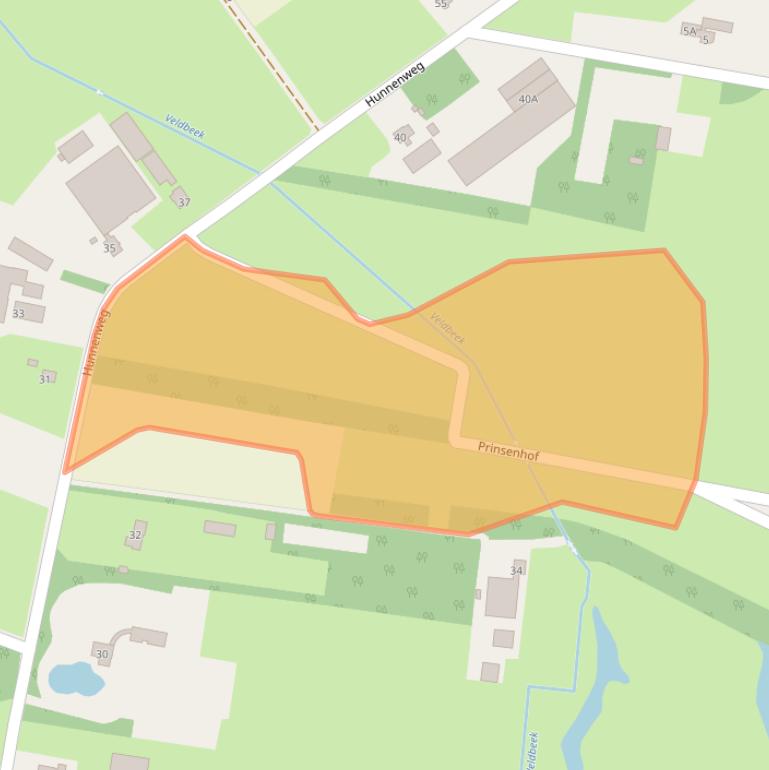 Kaart van postcodegebied 3781NZ.