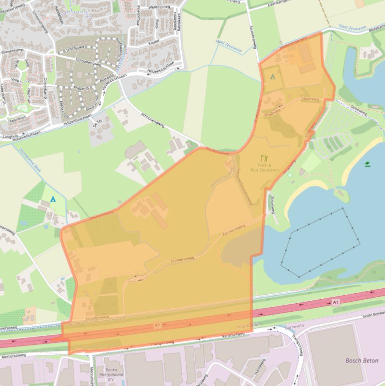 Kaart van postcodegebied 3781PB.