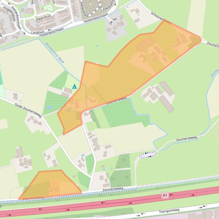 Kaart van postcodegebied 3781PC.