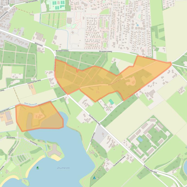 Kaart van postcodegebied 3781PD.