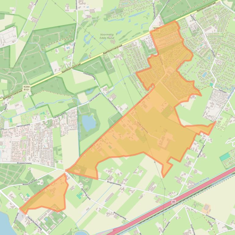 Kaart van postcodegebied 3781PL.