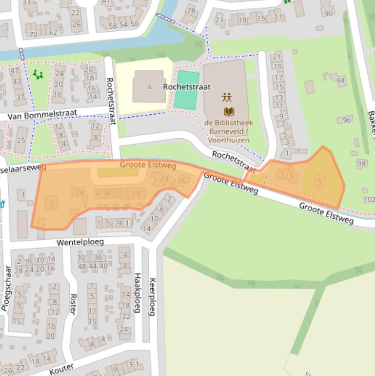 Kaart van postcodegebied 3781RC.