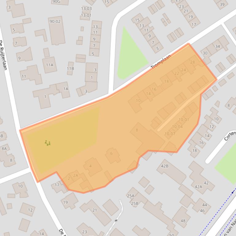 Kaart van postcodegebied 3781TE.