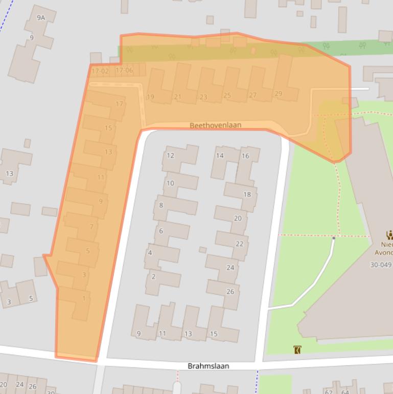 Kaart van postcodegebied 3781TL.