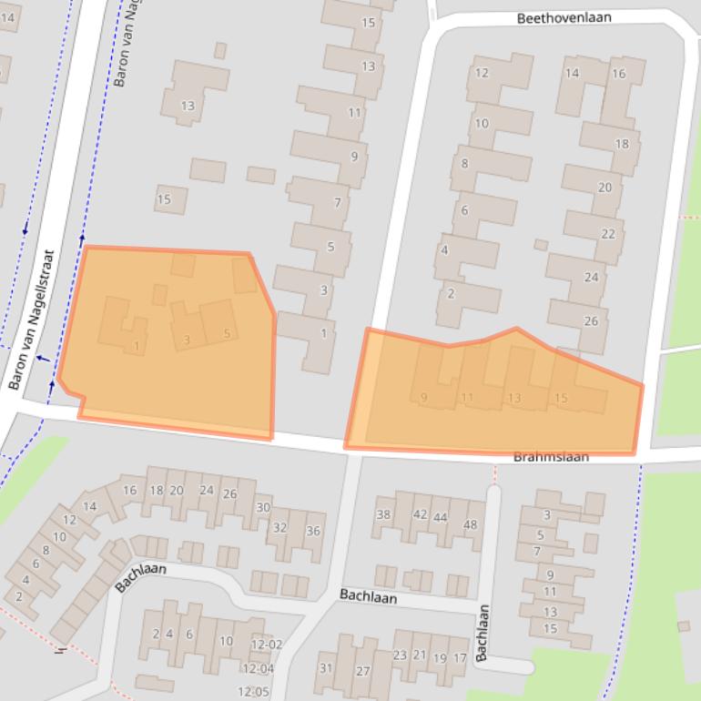 Kaart van postcodegebied 3781TN.