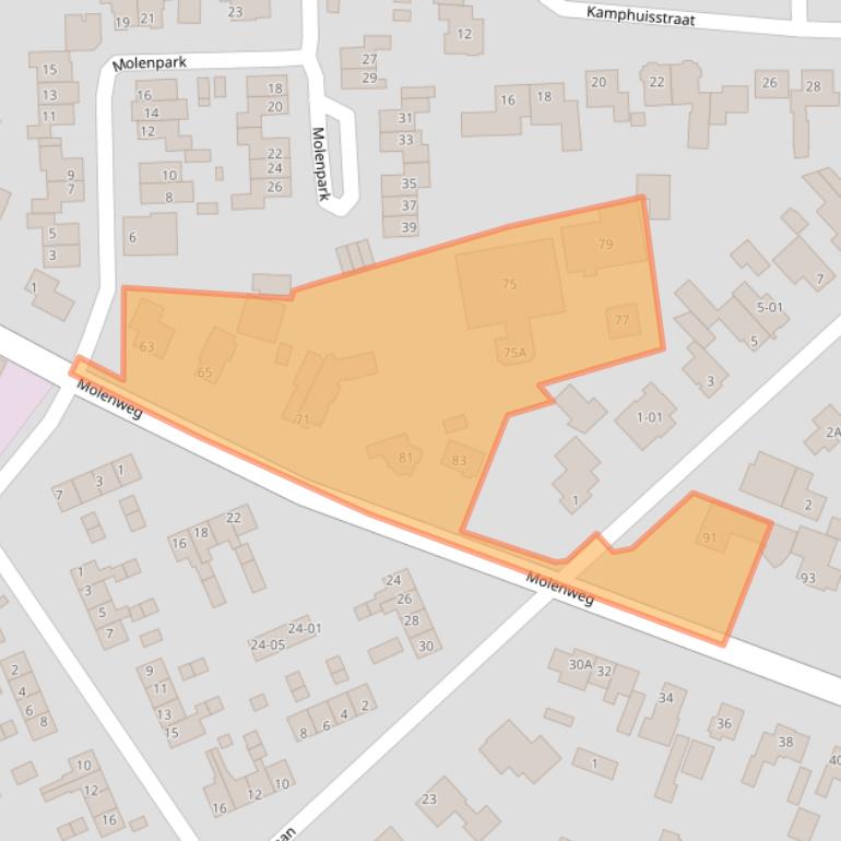 Kaart van postcodegebied 3781VB.