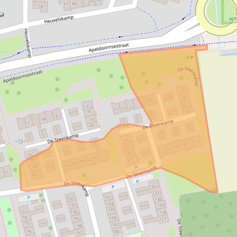 Kaart van postcodegebied 3781VR.