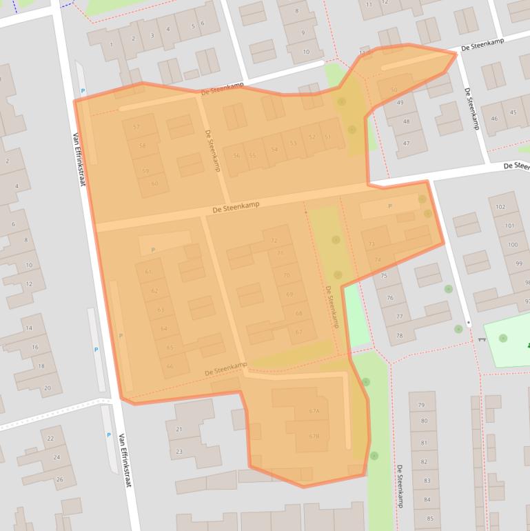 Kaart van postcodegebied 3781VS.