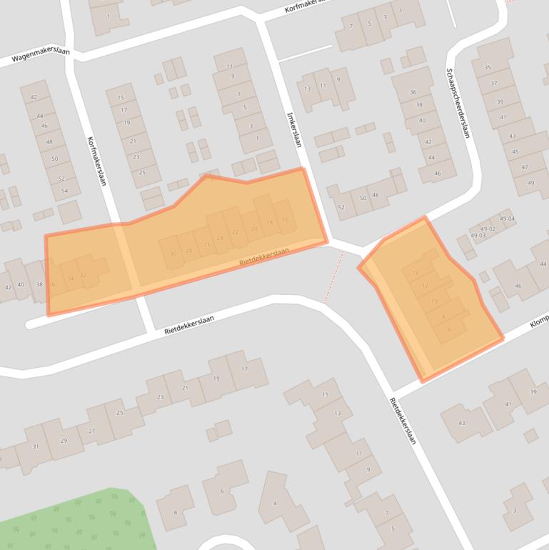 Kaart van postcodegebied 3781WD.