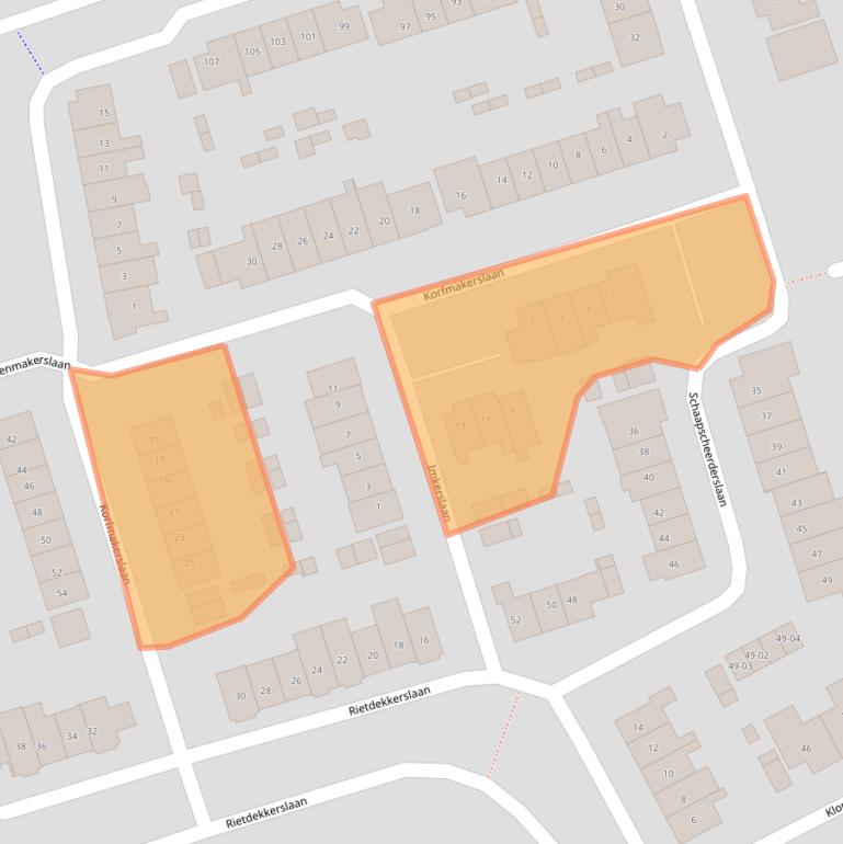 Kaart van postcodegebied 3781WG.