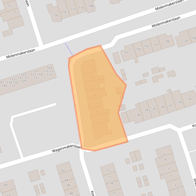 Kaart van postcodegebied 3781WK.