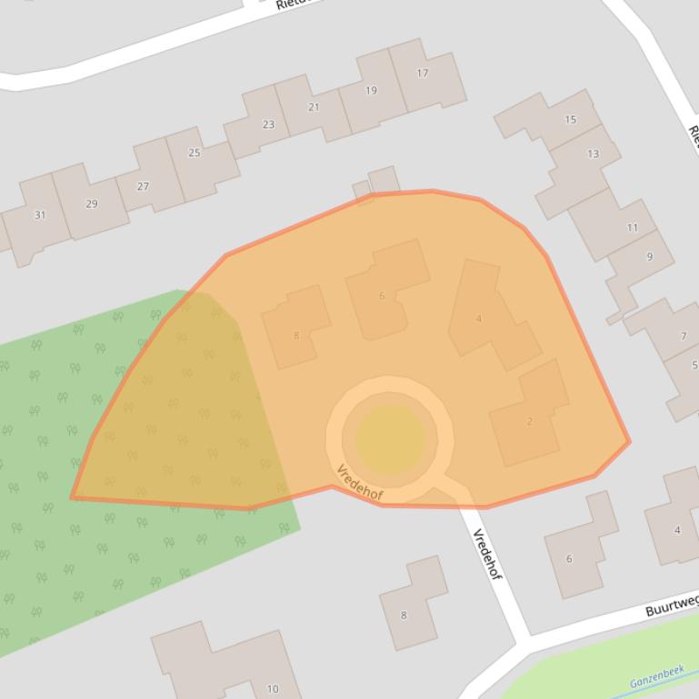 Kaart van postcodegebied 3781WN.