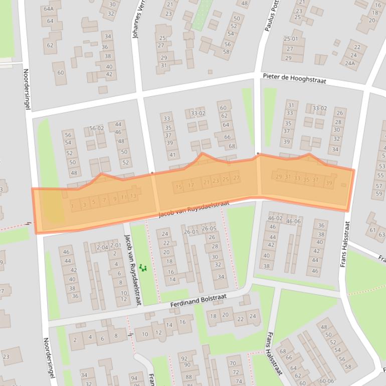 Kaart van postcodegebied 3781XB.