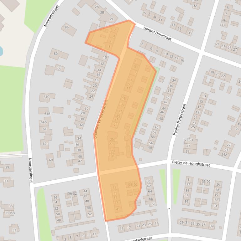 Kaart van postcodegebied 3781XD.