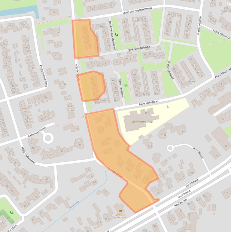 Kaart van postcodegebied 3781XJ.