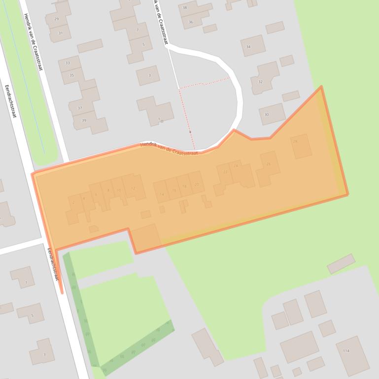 Kaart van postcodegebied 3784KE.