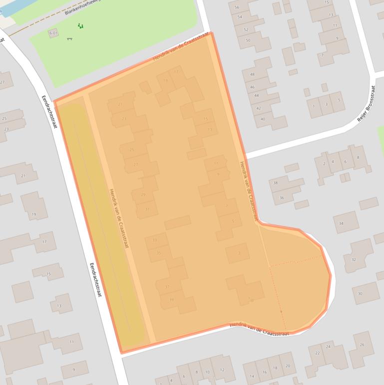 Kaart van postcodegebied 3784KH.