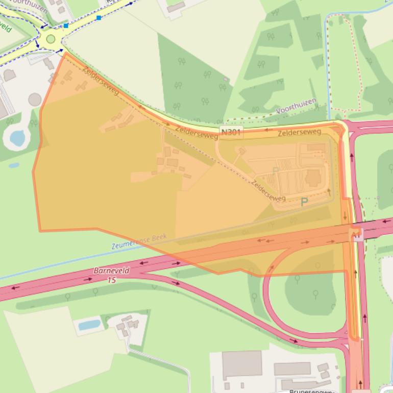 Kaart van postcodegebied 3784LN.