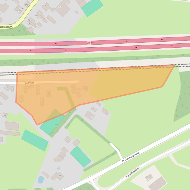 Kaart van postcodegebied 3784VG.