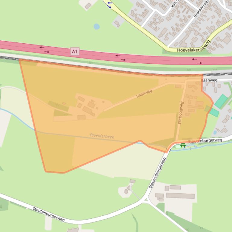 Kaart van postcodegebied 3784VH.