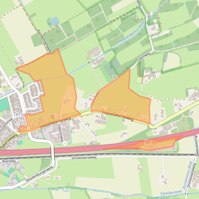 Kaart van postcodegebied 3784WJ.