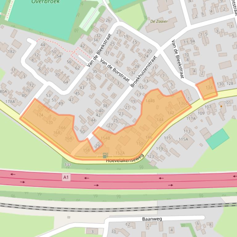 Kaart van postcodegebied 3784WK.
