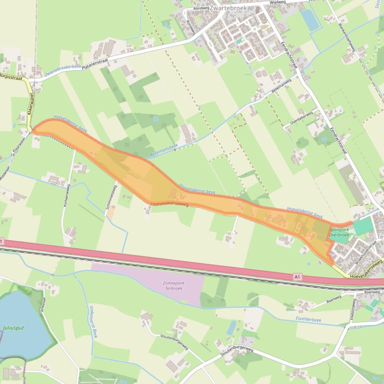 Kaart van postcodegebied 3784WL.