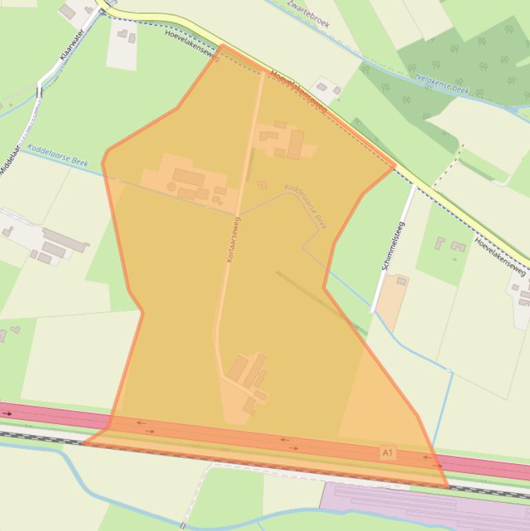 Kaart van postcodegebied 3784WN.