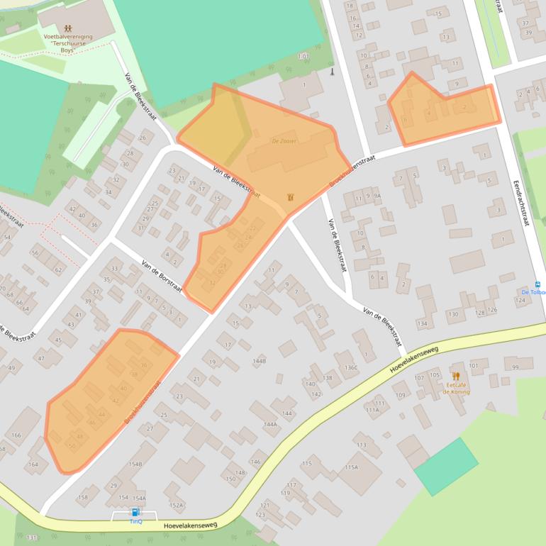 Kaart van postcodegebied 3784WT.