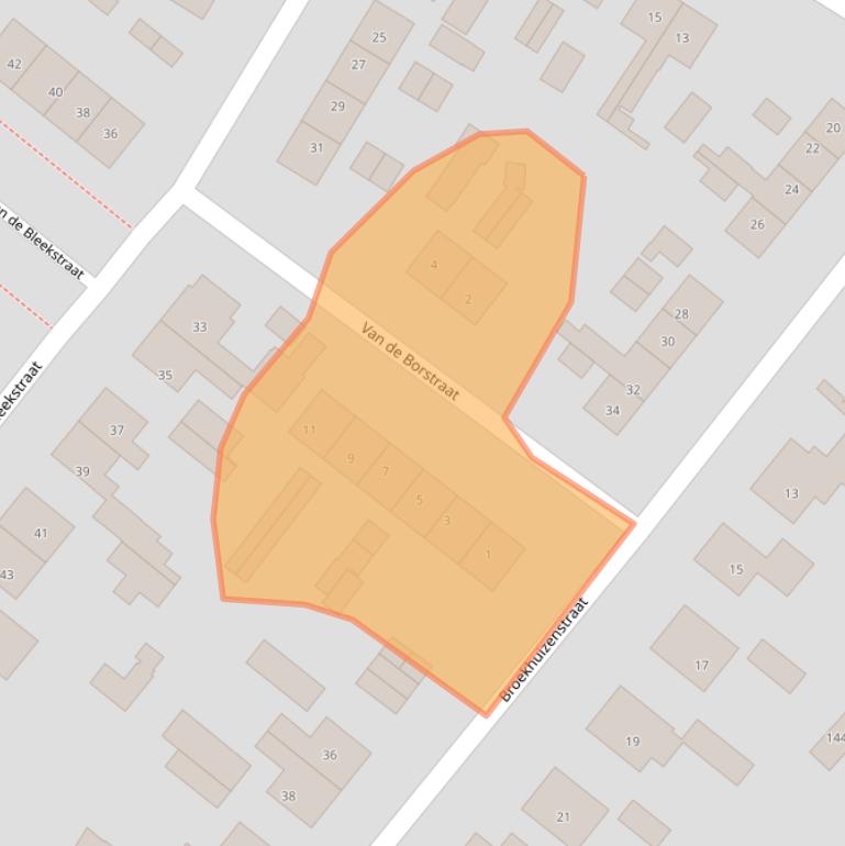 Kaart van postcodegebied 3784WV.