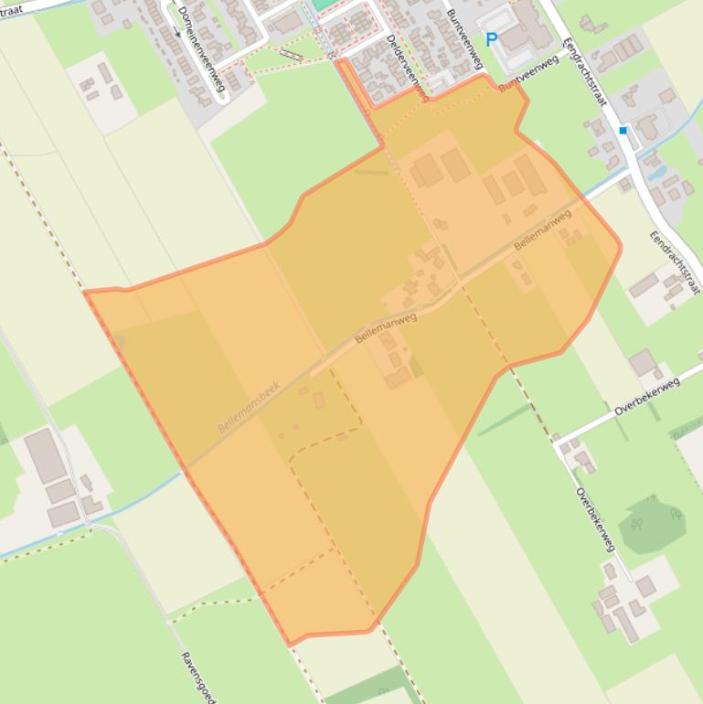 Kaart van postcodegebied 3785KX.