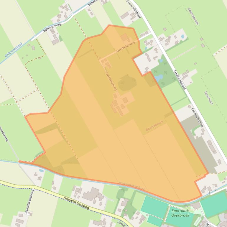 Kaart van postcodegebied 3785KZ.