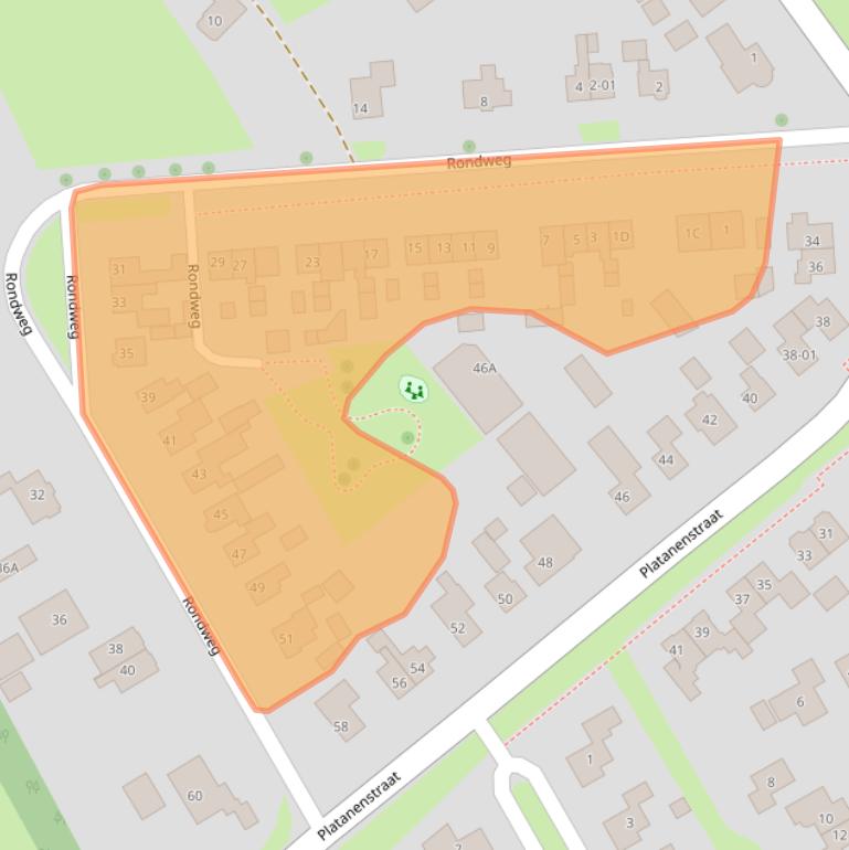 Kaart van postcodegebied 3785LB.