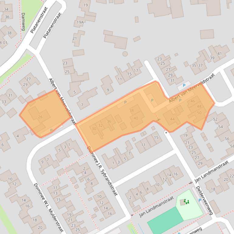 Kaart van postcodegebied 3785LR.