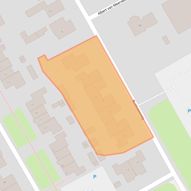 Kaart van postcodegebied 3785RB.