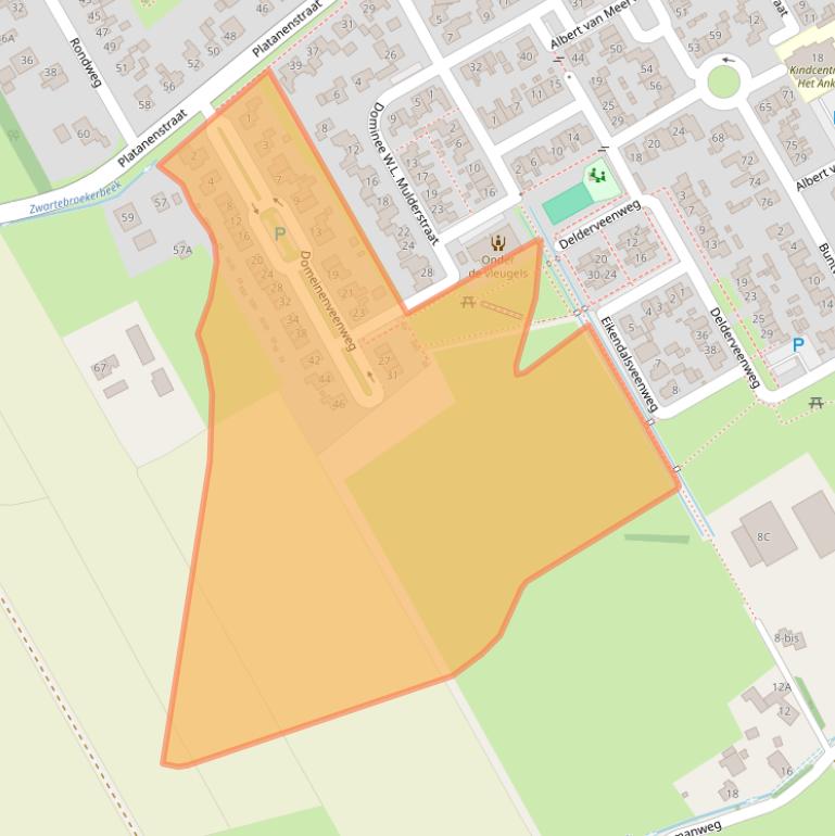 Kaart van postcodegebied 3785RG.