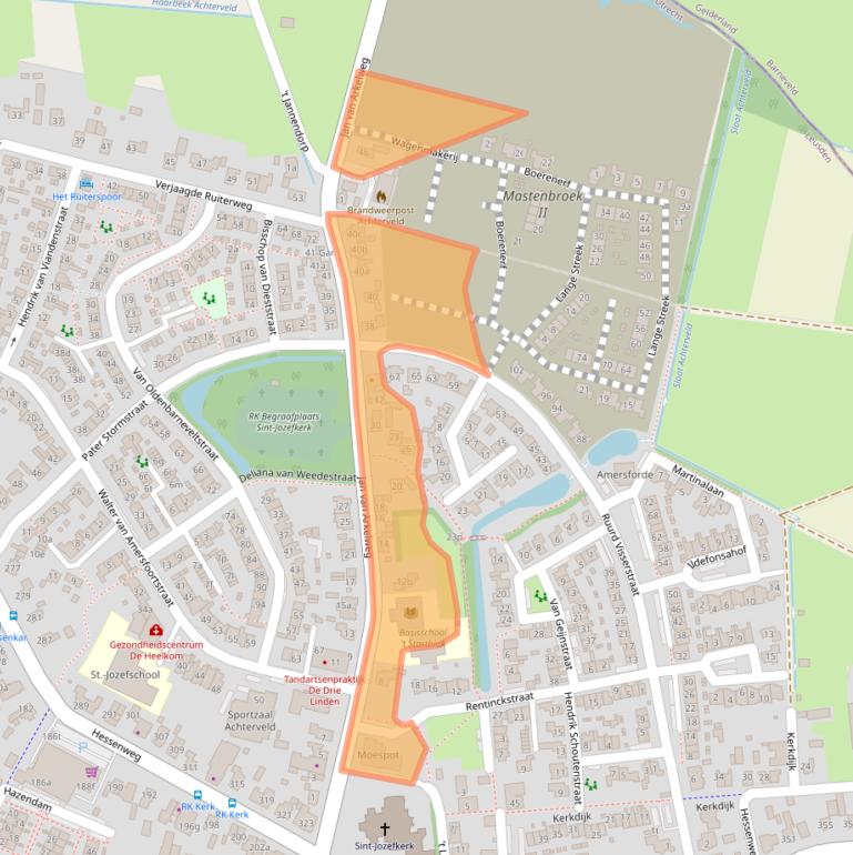 Kaart van postcodegebied 3791AC.