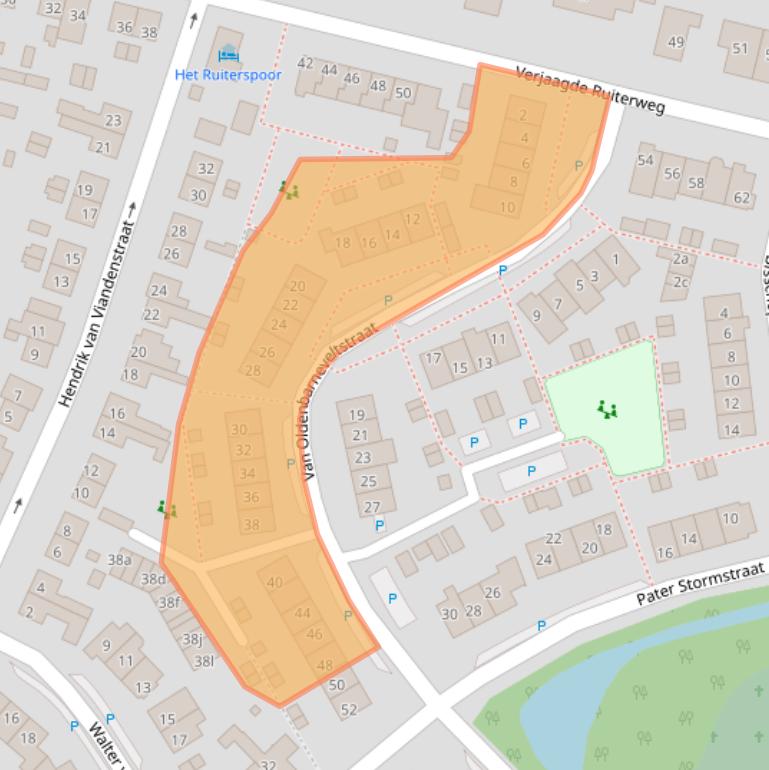 Kaart van postcodegebied 3791AK.