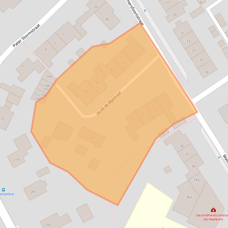 Kaart van postcodegebied 3791AS.