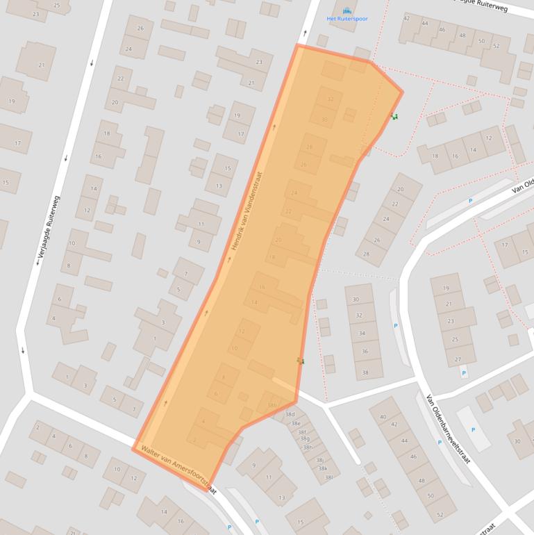 Kaart van postcodegebied 3791AV.