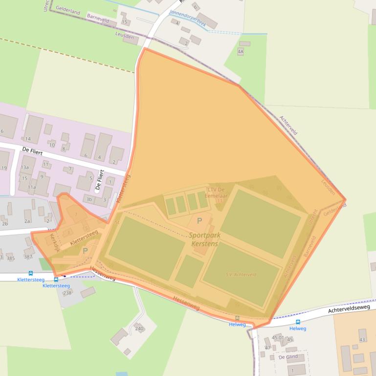 Kaart van postcodegebied 3791PA.