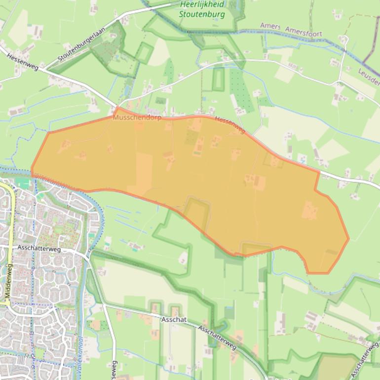 Kaart van postcodegebied 3791PL.