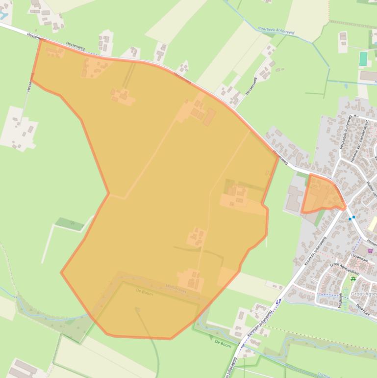 Kaart van postcodegebied 3791PM.