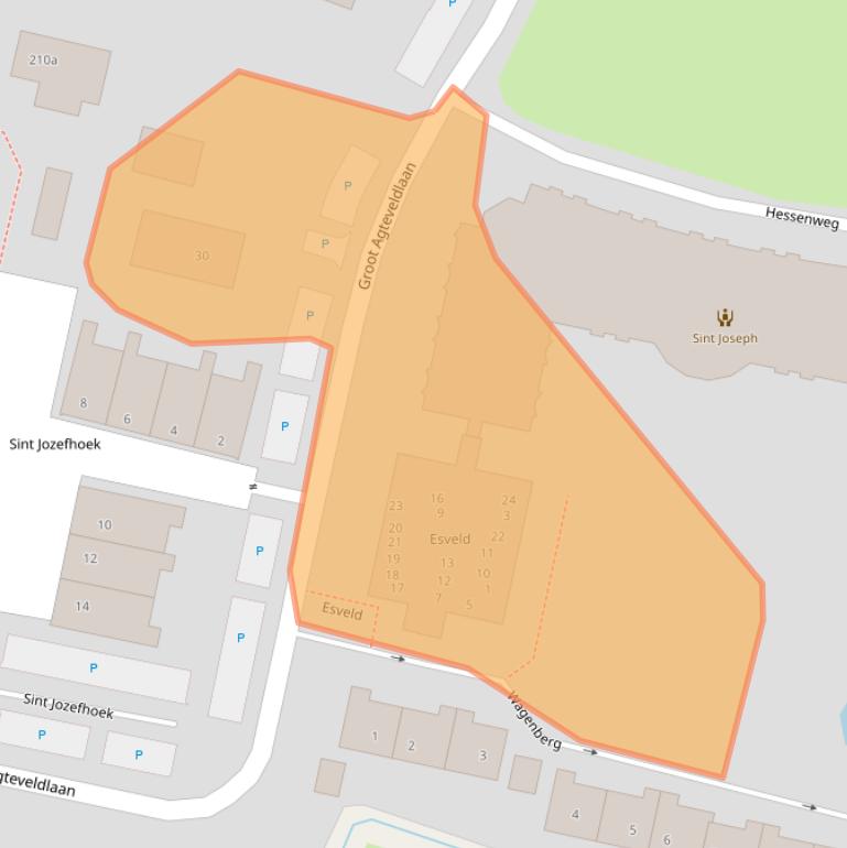 Kaart van postcodegebied 3791PX.