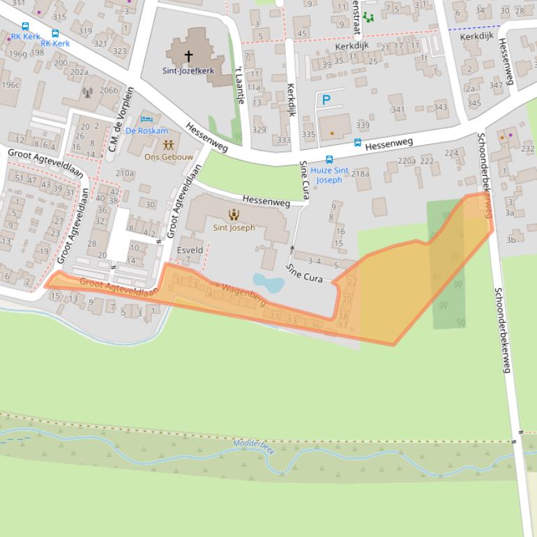 Kaart van postcodegebied 3791PZ.